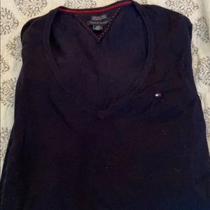 Navy Blue V neck - light sweater- All season